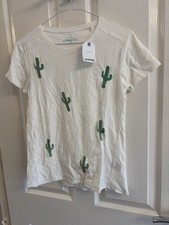 New BNWT Girls Tshirt Next Age 13 Years Cactus Beaded