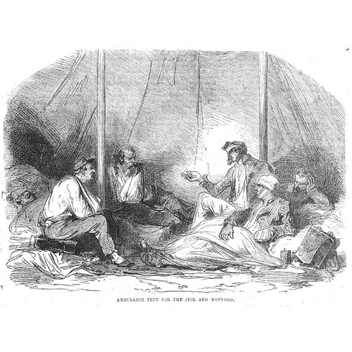 Crimean war ambulance - war, tent
