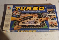 MB Games Turbo Board Game by Sega Vintage Arcade Retro Edition complete 