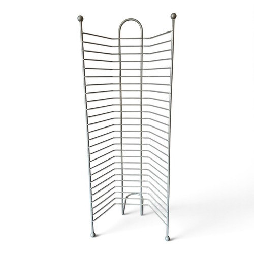 Vintage silver wire dvd tower - silver,