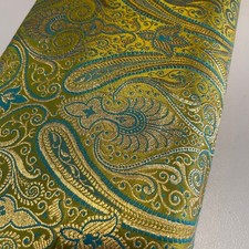 Brocade Paisley Gold Metallic