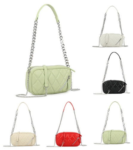 Women quilted shoulder bag - women's,