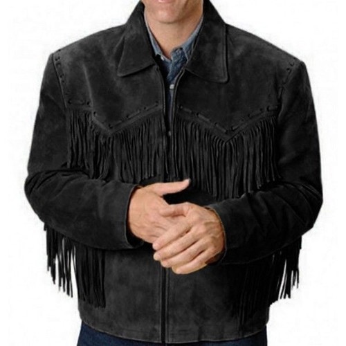 Fringed motorcycle leather - fringed,