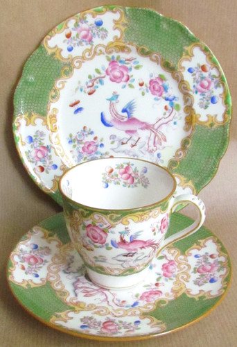 Mintons green cockatrice trio - green,