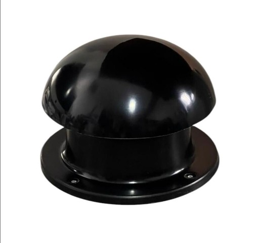 Mushroom vent 4 black - 6", 4"