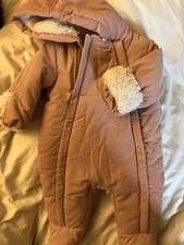 M&S Pink Pramsuit Snowsuit for