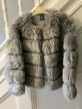 Primark GREY FAUX FUR JACKET