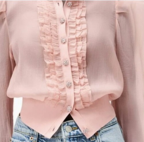 Zara pale pink - pale, organza