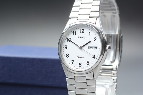 Seiko chronos white - chronos, dial