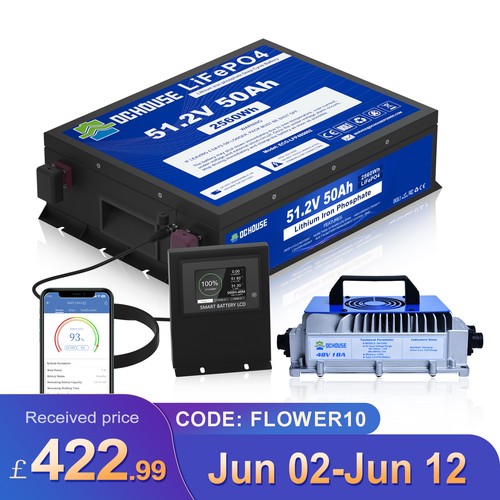 48v 50ah golf cart battery - 48v,