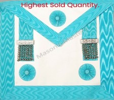 Master Mason Apron-Masonic Regalia Craft-Lambskin Leather-New--Quality Assurance