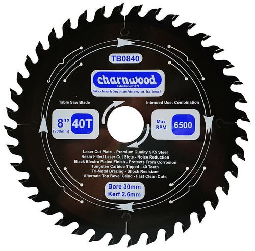 Charnwood tb0840 tct saw - tb0840, blade