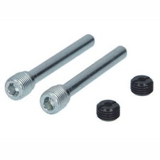 Slide pin set for brake pads