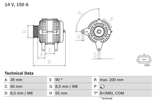Bosch alternator for - alternator,