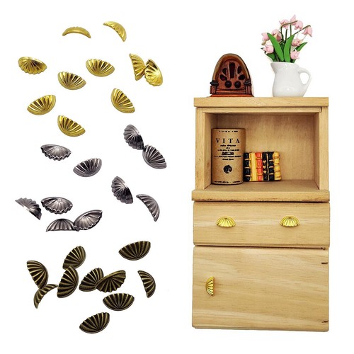 Miniature dollhouse door - dollhouse, knobs