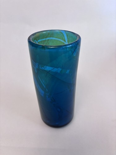 Mdina vase green studio glass - vase,