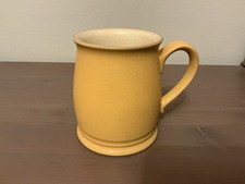 Denby Mustard Yellow Matte Glaze Mug. Discontinued. Small Chip