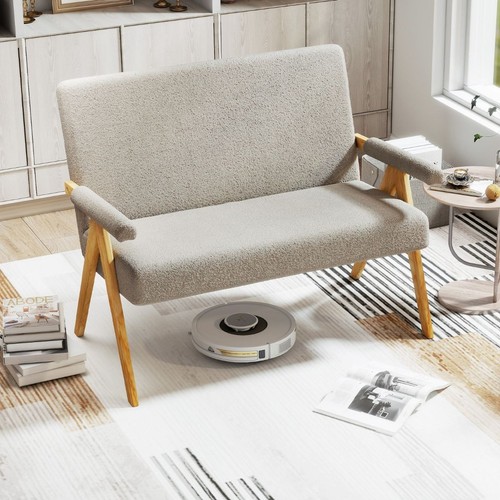 Loveseat sofa sherpa - sofa, couch