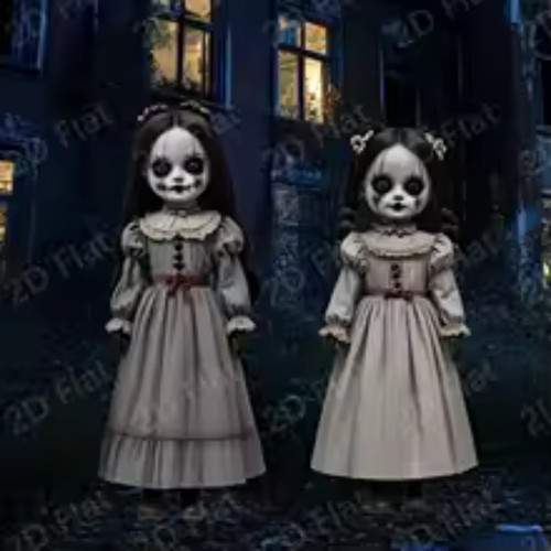 2pcs halloween ghost doll - ghost,
