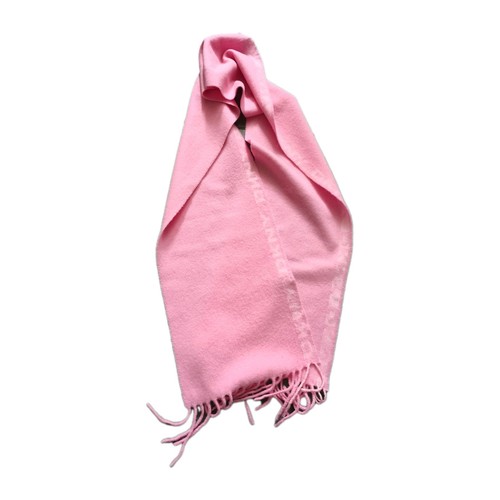 Dkny pink wool scarf - wool,