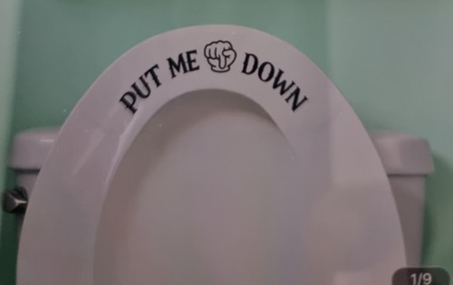 Funny bathroom sticker toilet - funny,