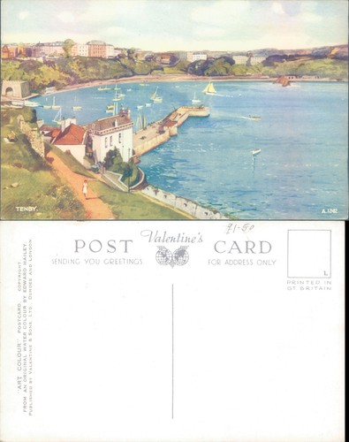 Tenby harbor view - , valentine