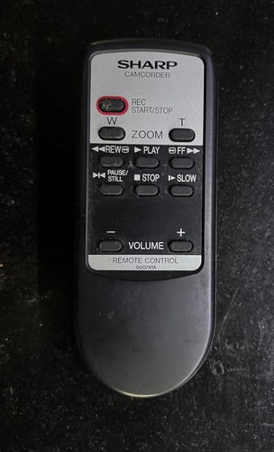 Sharp camcorder remote control - sharp,