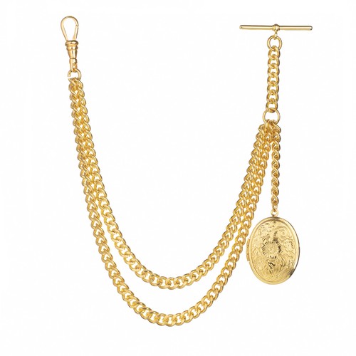 Gold albert pocket watch chain - albert,