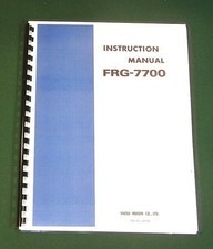 Yaesu frg 7700 - yaesu, instruction