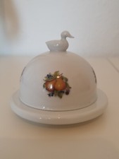 Limoges France China Duck Canard individual Butter Dish #