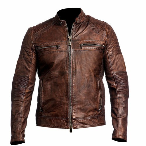 Mens biker vintage distressed - mens,