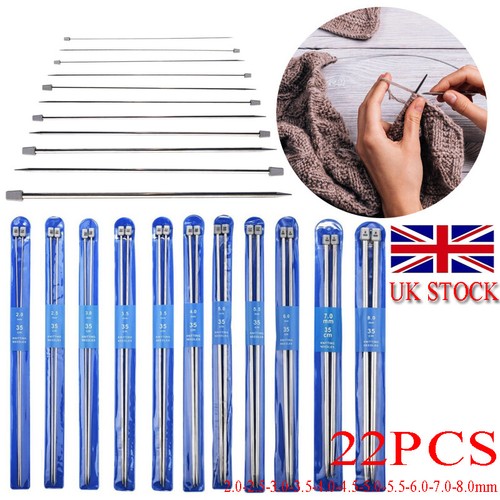 22pcs metal knitting needles - knitting,