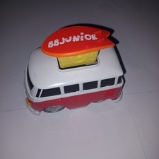 BB Junior Volkswagen Press & Go Camper Van Toy –Red/White Surf Bus Birthday Gift