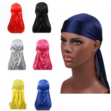 Unisex Women Men Silk Durag
