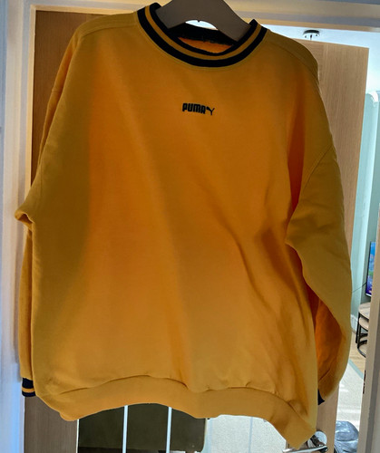 Vintage puma yellow crew neck - vintage,