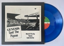 Genesis - Spot The Pigeon 12" Blue Vinyl EP Record 1800 Atlantic Canada 1977 NM