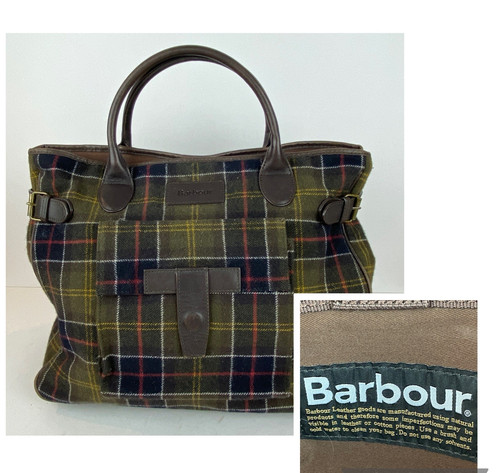 Barbour tartan wool briefcase - tartan,
