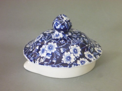 Burleigh blue calico lid - burleigh,
