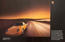 1994 Porsche 911 Carrera Coupe photo "Wonderfully Tight" 2-page vintage print ad