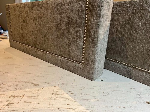 Mink greige chenille - mink, padded