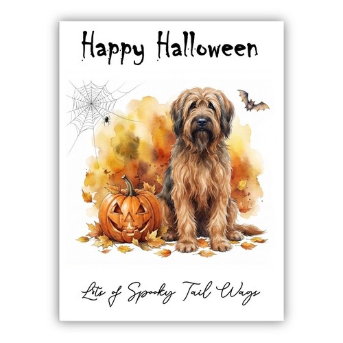 Briard dog halloween - briard,