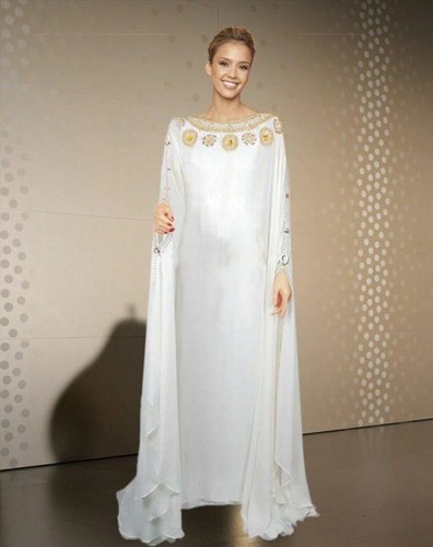 Kaftan maxi white - maxi, stylish