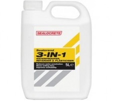 Sealocrete Sealorend 3-in-1 Waterproofer, Retarder & Plasticiser for Mortar 5L