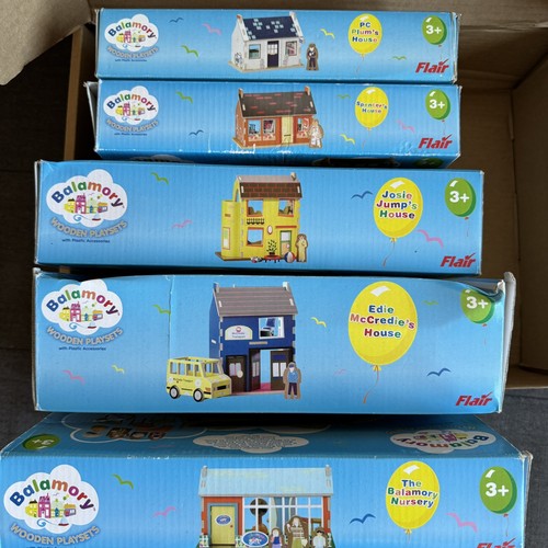 Balamory wooden playsets - wooden, x5