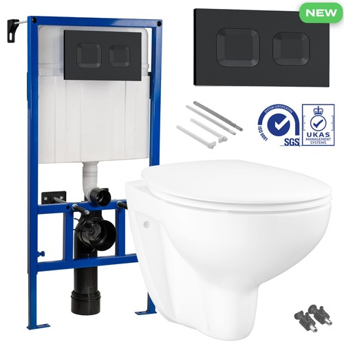 Wall hung toilet - toilet, &