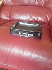 Vintage Schweppes Glass Ashtray