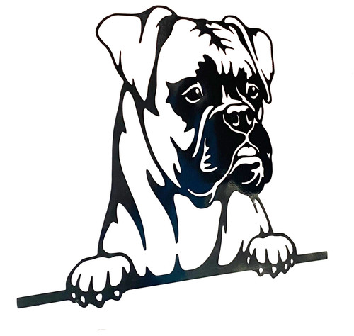 Boxer dog decal - decal, vinyl