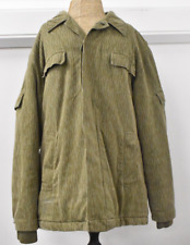East German Winter Camo Coat – Strichtarn Raindrop Pattern, Insulated, Size 40"