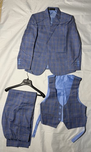 Vintage boys piece suit blue - vintage, 3