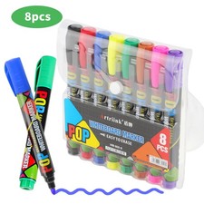 8x White Board Markers Assorted Colour Pens Pen Dry Eraser Easy Wipe Whiteboard